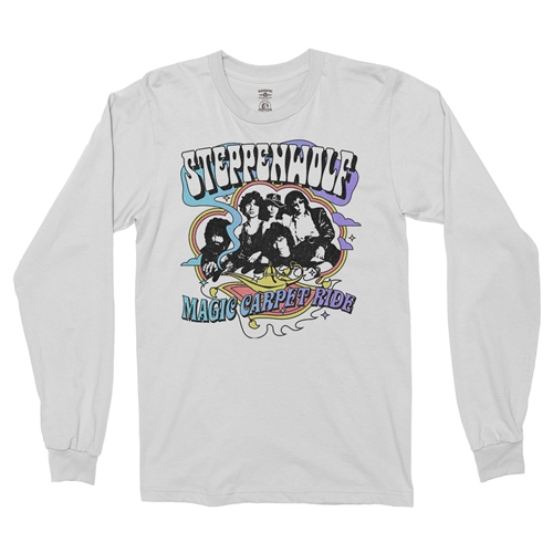 Steppenwolf Magic Carpet Ride Long Sleeve T-Shirt - longsleevewhite