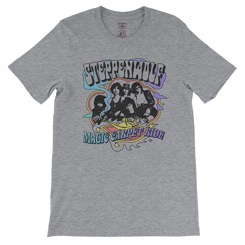 Steppenwolf Magic Carpet Ride T-Shirt - Lightweight Vintage Style - vintageathleticheather