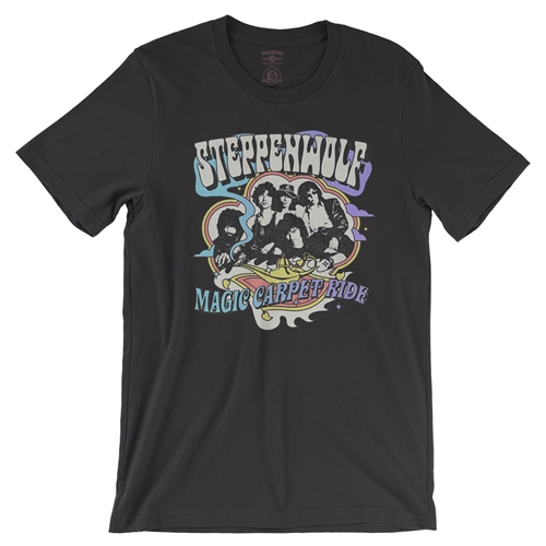 Steppenwolf Magic Carpet Ride T-Shirt - Lightweight Vintage Style - vintageblack