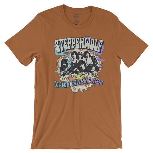 Steppenwolf Magic Carpet Ride T-Shirt - Lightweight Vintage Style - vintageburntorange