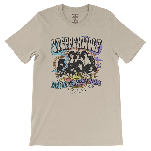 Steppenwolf Magic Carpet Ride T-Shirt - Lightweight Vintage Style - vintagecream