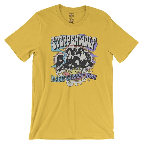 Steppenwolf Magic Carpet Ride T-Shirt - Lightweight Vintage Style - vintagemaizeyellow