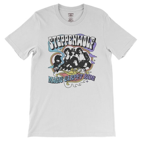 Steppenwolf Magic Carpet Ride T-Shirt - Lightweight Vintage Style - vintagewhite