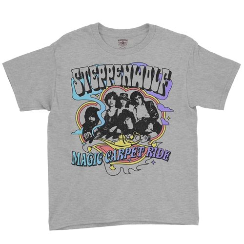 Steppenwolf Magic Carpet Ride Youth T-Shirt - Lightweight Vintage Children & Toddlers - youthheatherathletic