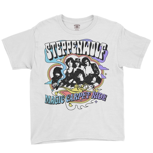 Steppenwolf Magic Carpet Ride Youth T-Shirt - Lightweight Vintage Children & Toddlers - youthwhite