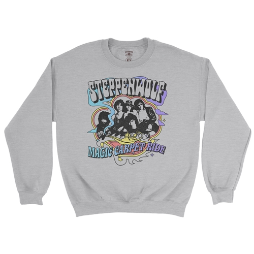 Steppenwolf Magic Carpet Ride Crewneck Sweatshirt - crewneckathleticheather