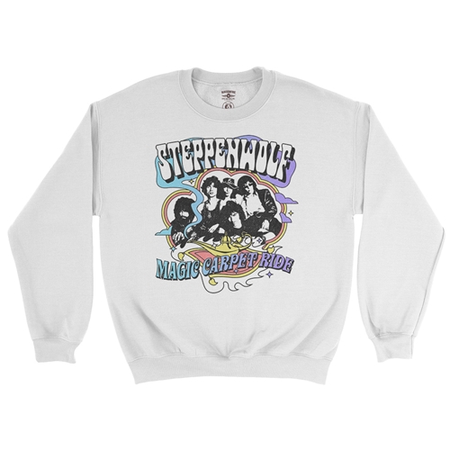 Steppenwolf Magic Carpet Ride Crewneck Sweatshirt - white