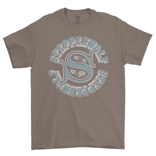 Steppenwolf Round Logo T-Shirt - Classic Heavy Cotton - classictaupe