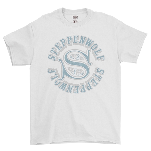 Steppenwolf Round Logo T-Shirt - Classic Heavy Cotton - classicwhite