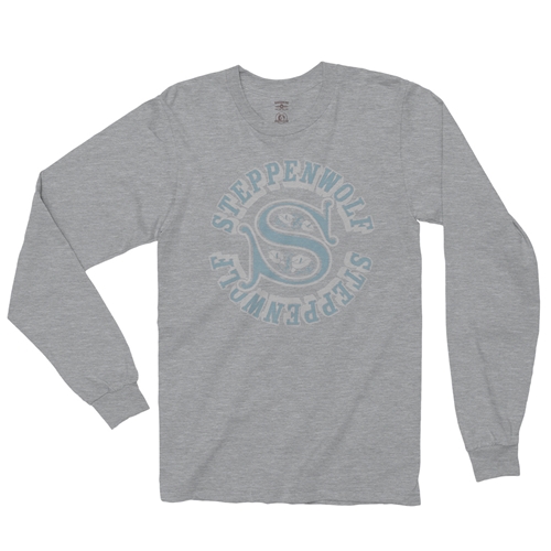 Steppenwolf Round Logo Long Sleeve T-Shirt - longsleeveathleticheather