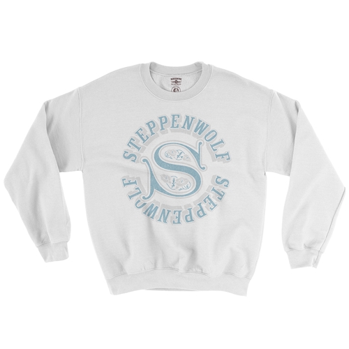 Steppenwolf Round Logo Crewneck Sweatshirt - white
