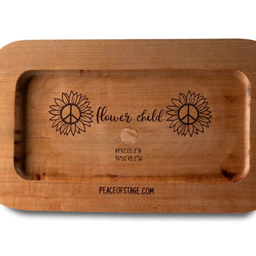 Authentic Woodstock Stage Rolling Tray - Flower Child
