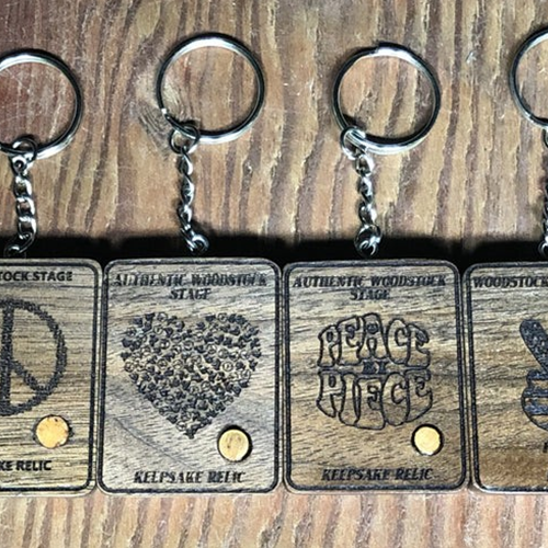 Authentic Woodstock Stage Keychain Pendant Bundle