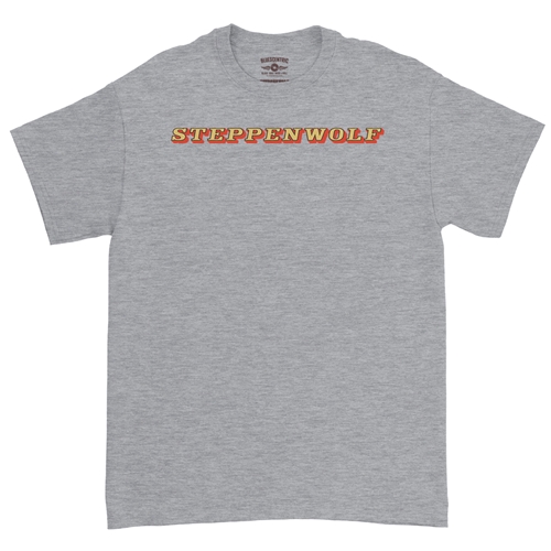 Steppenwolf Logo T-Shirt - Classic Heavy Cotton - classicathleticheather