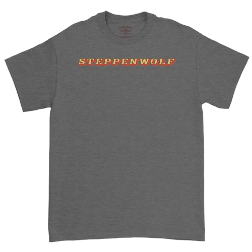 Steppenwolf Logo T-Shirt - Classic Heavy Cotton - classicheathergrey