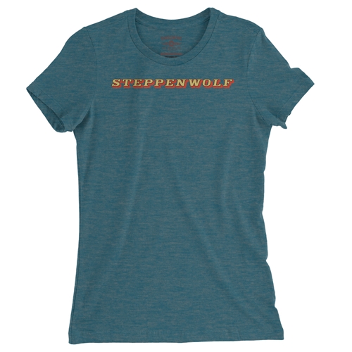 Steppenwolf Logo Ladies T Shirt - Relaxed Fit - ladiesheatherdeepteal
