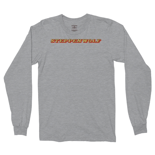 Steppenwolf Logo Long Sleeve T-Shirt - longsleeveathleticheather