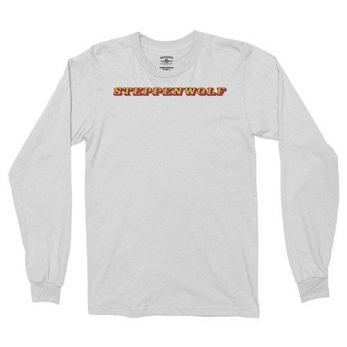 Steppenwolf Logo Long Sleeve T-Shirt - longsleevewhite
