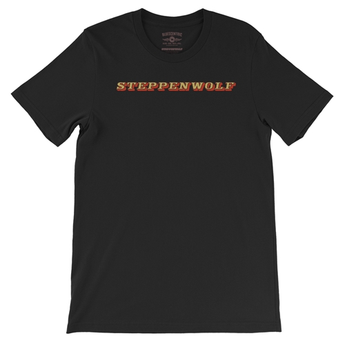 Steppenwolf Logo T-Shirt - Lightweight Vintage Style - vintageblack