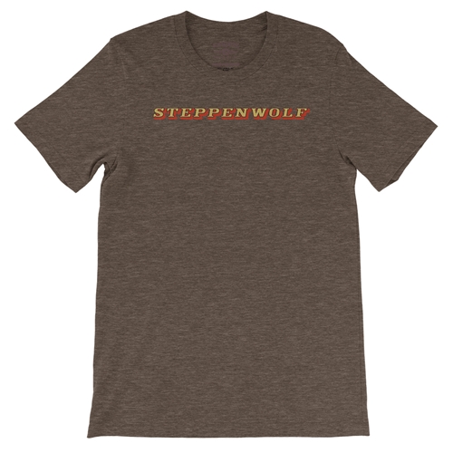 Steppenwolf Logo T-Shirt - Lightweight Vintage Style - vintageheatherbrown