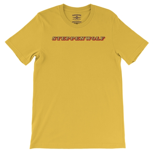 Steppenwolf Logo T-Shirt - Lightweight Vintage Style - vintagemaizeyellow