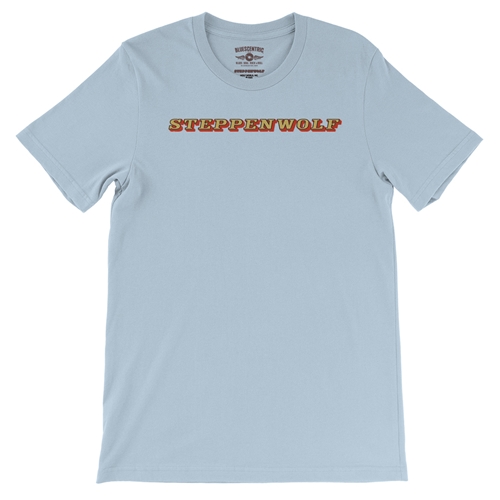 Steppenwolf Logo T-Shirt - Lightweight Vintage Style - vintagethrowbackblue
