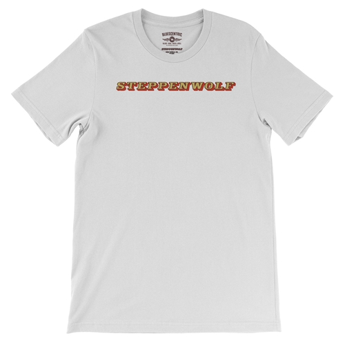 Steppenwolf Logo T-Shirt - Lightweight Vintage Style - vintagewhite