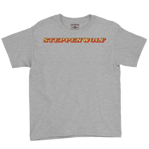 Steppenwolf Logo Youth T-Shirt - Lightweight Vintage Children & Toddlers - youthheatherathletic