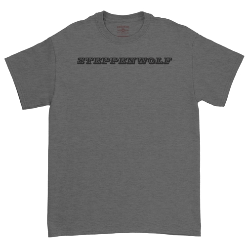 Steppenwolf Logo T-Shirt - Classic Heavy Cotton - classicheathergrey