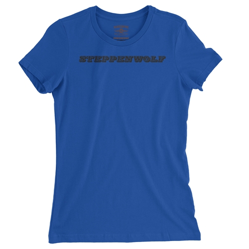 Steppenwolf Logo Ladies T Shirt - Relaxed Fit - ladiesblue