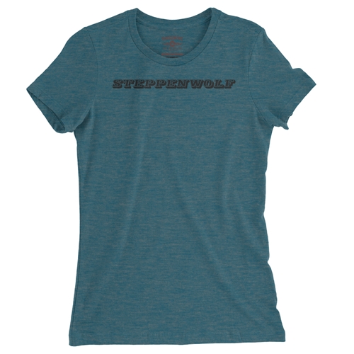 Steppenwolf Logo Ladies T Shirt - Relaxed Fit - ladiesheatherdeepteal
