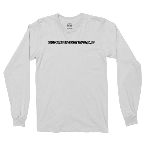 Steppenwolf Logo Long Sleeve T-Shirt - longsleevewhite