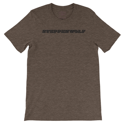 Steppenwolf Logo T-Shirt - Lightweight Vintage Style - vintageheatherbrown