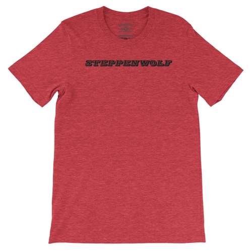 Steppenwolf Logo T-Shirt - Lightweight Vintage Style - vintageheatherred
