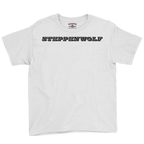 Steppenwolf Logo Youth T-Shirt - Lightweight Vintage Children & Toddlers - youthwhite