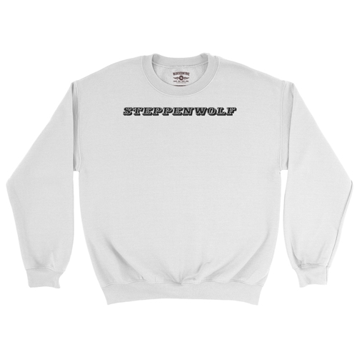 Steppenwolf Logo Crewneck Sweatshirt - white