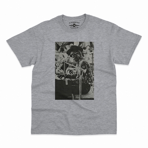 CLEARANCE - Medium Athletic Heather Professor Longhair Jazzfest Photo T-Shirt - Classic Heavy Cotton