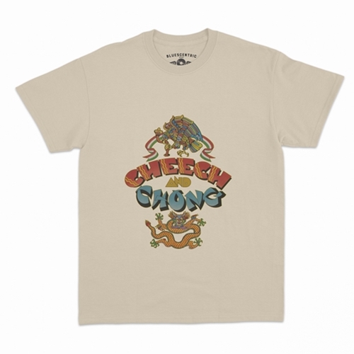 CLEARANCE - Large Sand Cheech and Chong Album T-Shirt - Classic Heavy Cotton