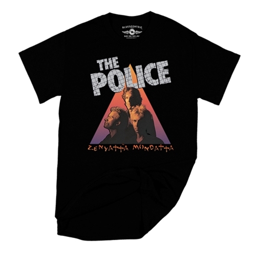 CLEARANCE - Large Black The Police Zenyatta T-Shirt - Classic Heavy Cotton