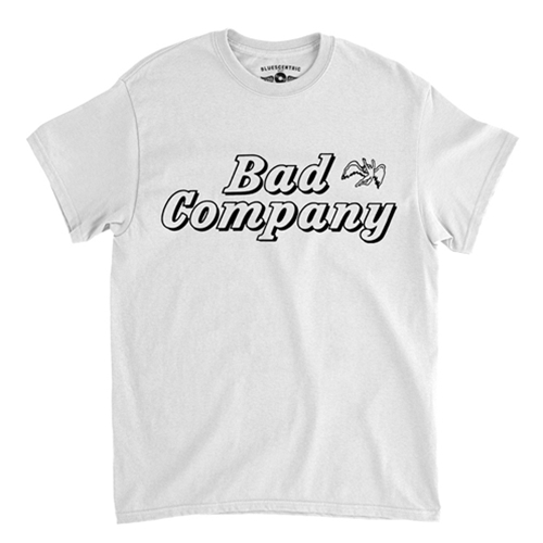CLEARANCE - XL White Vintage Bad Company Icarus T-Shirt - Classic Heavy Cotton