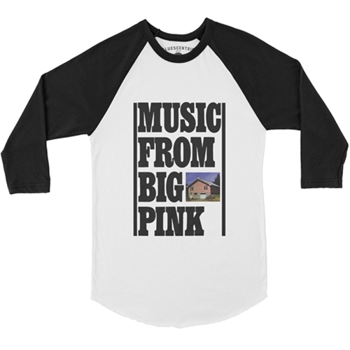 CLEARANCE - Medium White The Band Music From Big Pink Baseball T-Shirt