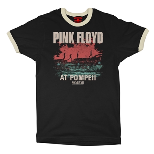 CLEARANCE - Medium Black Pink Floyd Pompeii Ringer T-Shirt