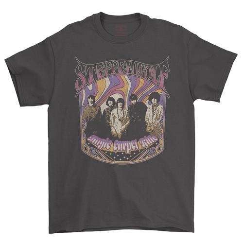 Steppenwolf Psychedelic Magic Carpet Ride T-Shirt - Classic Heavy Cotton - classicblack