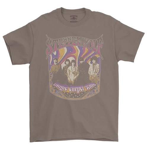 Steppenwolf Psychedelic Magic Carpet Ride T-Shirt - Classic Heavy Cotton - classictaupe