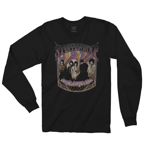 Steppenwolf Psychedelic Magic Carpet Ride Long Sleeve T-Shirt - longsleeveblack