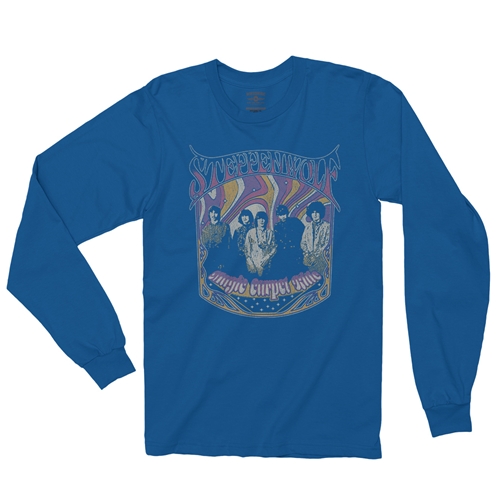Steppenwolf Psychedelic Magic Carpet Ride Long Sleeve T-Shirt - longsleeveblue