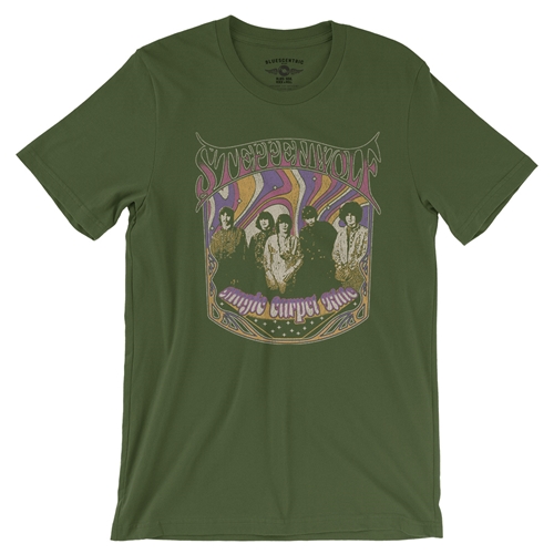 Steppenwolf Psychedelic Magic Carpet Ride T-Shirt - Lightweight Vintage Style - vintageolive