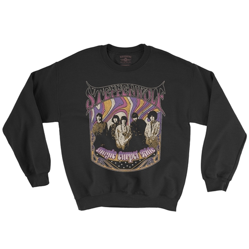 Steppenwolf Psychedelic Magic Carpet Ride Crewneck Sweatshirt - crewneckblack