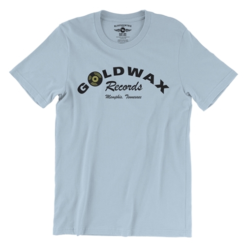 CLEARANCE - Small Light Blue Goldwax Records T-Shirt - Lightweight Vintage Style