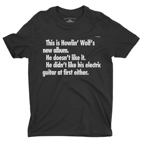 CLEARANCE - Black M Howlin Wolf New Album T-Shirt - Lightweight Vintage Style